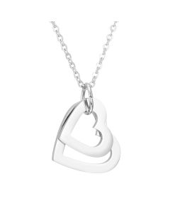 Stainless Steel Peach Heart Custom Hollow Necklace