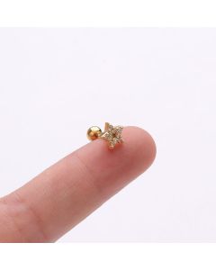 AliExpress Hot Sale Earrings Zircon Earrings Stainless Steel Screw Ear Bone Nails Foreign Trade Creative Ear Jewelry Wholesale