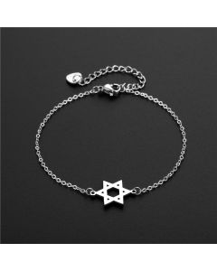 Stainless Steel Six-pointed Star Bracelet Titanium Steel