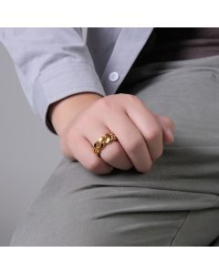 Simple Wind Titanium Steel Chain Ring