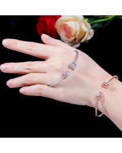 AAA Zircon  Bracelet T-shaped Platinum Bracelet