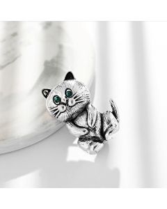 Vintage And Versatile Alloy With Diamond Animal Brooch