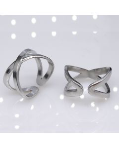 Vintage Cross Adjustable Titanium Steel Ring