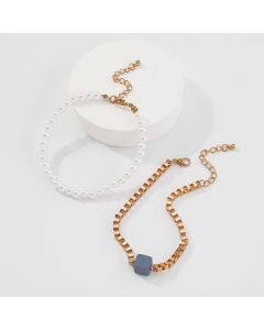Double-layer Foot Decoration Ins Cold Wind Resin Personality Creative Anklet