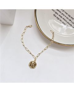 Cold Wind Retro Queen Head Portrait Chain Bracelet