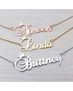 Source Manufacturer Ins Style European And American Fashion Full Diamond Name Letter Custom Necklace Diy Steel Titanium Jewelry Pendant