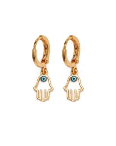 Hand of Fatima Earrings Lucky Eye Stud Earrings