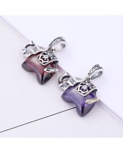Garnet Elephant Pendant Lucky Animal Pendant