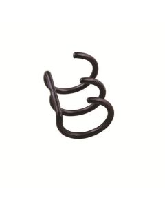 Fashion Three Ring Titanium Steel No Pierced Female Stud Earrings Ear Clip Personality Ornament