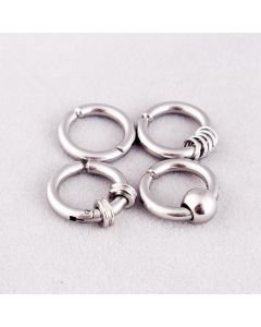Titanium Steel Male Non Pierced Earring Ear Clip Magnet False Earrings