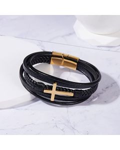 Multi-layer Handmade Braided Leather Men's Bracelet