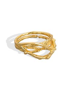 Extremely Simple Design Ring INS Niche Irregularities