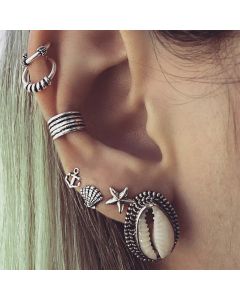 European and American Fashion Bohemian Shell Earrings
