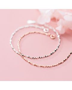 S925 Silver Bracelet Women's Korean-style Fashion Simple