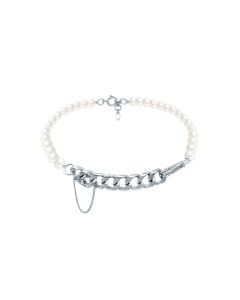 Pearl Necklace Female European And American Chain Stitching Decoration