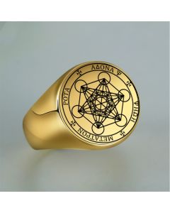 Personalized Patterns Star Of David Stainless Steel Ring