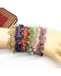 Natural Gravel Crystal Bracelet Fashion All-match