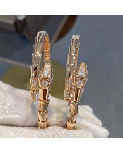 Rose Gold Snake Bone Masculine White Gold Bracelet Niche Light Luxury