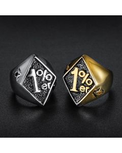 Personality Punk Style Men's Stainless Steel Domineering Retro Ring