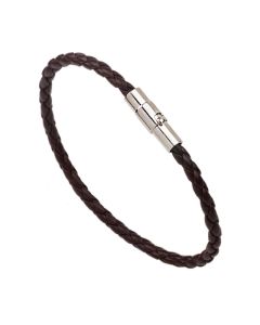 Fashion Snake Pattern Leather Rope Braided Bracelet