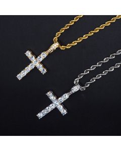 European and American hip hop cross pendant