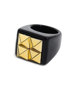 Summer New Color Resin Ring Jelly Color Tianzi Grid Ins Cold Wind Ring Bracelet