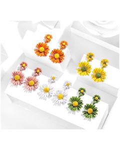 Daisy Flower Earrings Fashion Temperament All-match Earrings