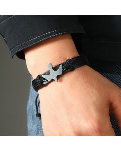 Simple Handmade Woven Adjustable Leather Bracelet Creative