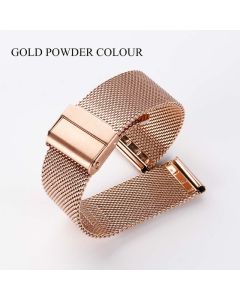 Stainless Steel Double Safety Buckle Milanese Braided Mesh Belt