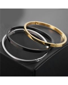 European And American Simple Couple Stainless Steel Anti-fading Bracelet