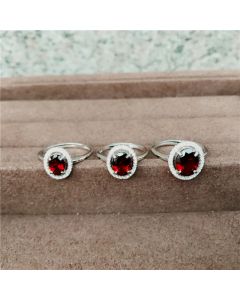 Natural Mozambique Ruby Garnet Stud Earrings