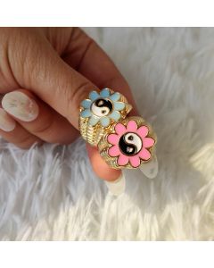 Fashion Fun Expression Flower Gossip Ring