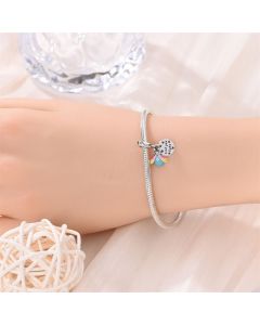 Colorful Luminous Firefly 925 Pure Silver Beads DIY Ornament Pendant