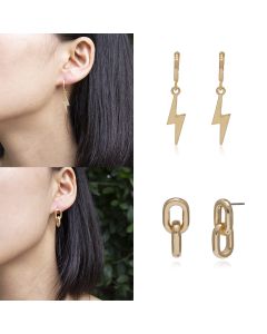 Creative Personality Lightning Small Earrings