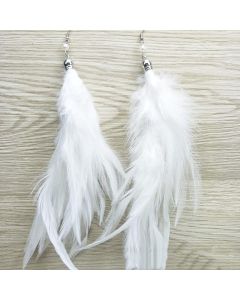 Exaggerated And Elegant Feather Earrings Female Turkey Feather Jewelry Earrings Earrings