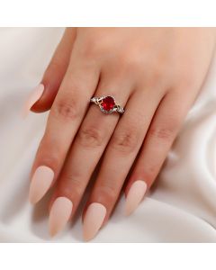 Simple Color Zircon Ring Female Fashion