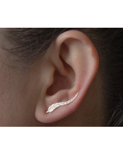 Boho Long Vintage Leaf Stud Earrings