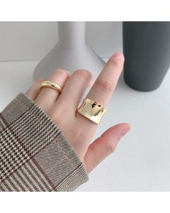 Big Wide Finger Ring Jewelries New Cool Large Geometric