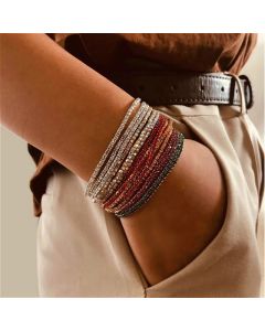 Multicolor Rhinestone Stretch Bracelet Shiny And Simple Bracelet Ornament