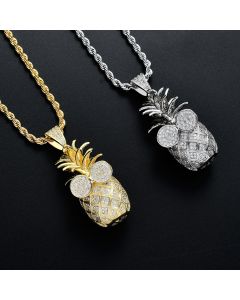 Pineapple pendant necklace