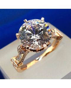 Fashion Edition Luxury Round Diamond Ring