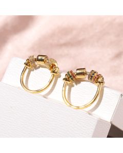 Light Luxury Circle Color Smart Index Finger Ring