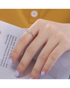 Women's Stainless Steel Angel Wing Ring