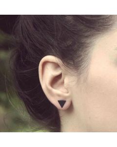 Simple Small Stud Geometric Mini Triangle Stud Lady