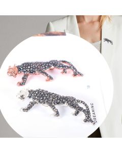 Brooch, Silk Scarf Buckle, Animal Rhinestones