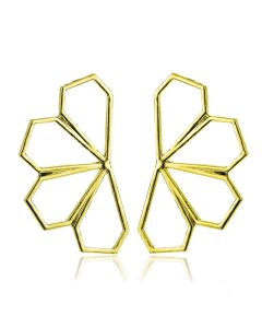 Fashion All-match Earrings Geometric Hollow Simple Earrings