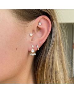Women's S925 Silver Diamond Fashion Earrings