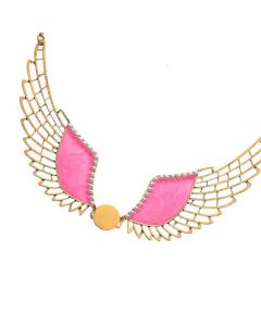 Popular Retro Long Angel Wings Pearl Necklace