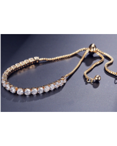 Accessories, draw bracelet, sleek minimalist inlaid zircon bracelet