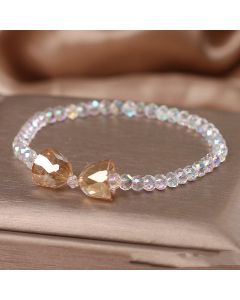 Colorful Crystal Korean Style Simple Mori Style Bow Bracelet
